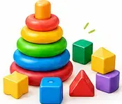 स्टैकिंग/शेप सॉर्टिंग खिलौना — Stacking/Shape Sorting Toy