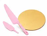 केक नाइफ और बेस बोर्ड — Cake Knife Aur Base Board