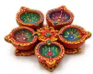 डिज़ाइनर दीया सेट — Designer Diya Set
