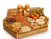 मिक्स्ड मिठाई-ड्राई फ्रूट हैम्पर — Mixed Sweets-Dry Fruit Hamper