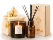 प्रीमियम कैंडल-डिफ्यूज़र गिफ्ट सेट — Premium Candle-Diffuser Gift Set