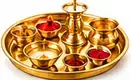 Puja Thali Set — पूजा थाली सेट (Complete Brass Puja Tray)