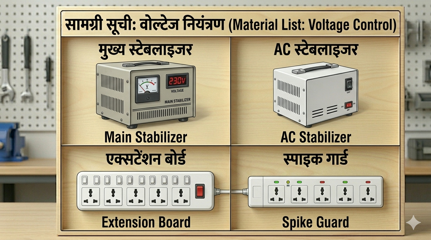 वोल्टेज नियंत्रण (Voltage Control Devices) Saman List वोल्टेज नियंत्रण (Voltage Control Devices) saman list items