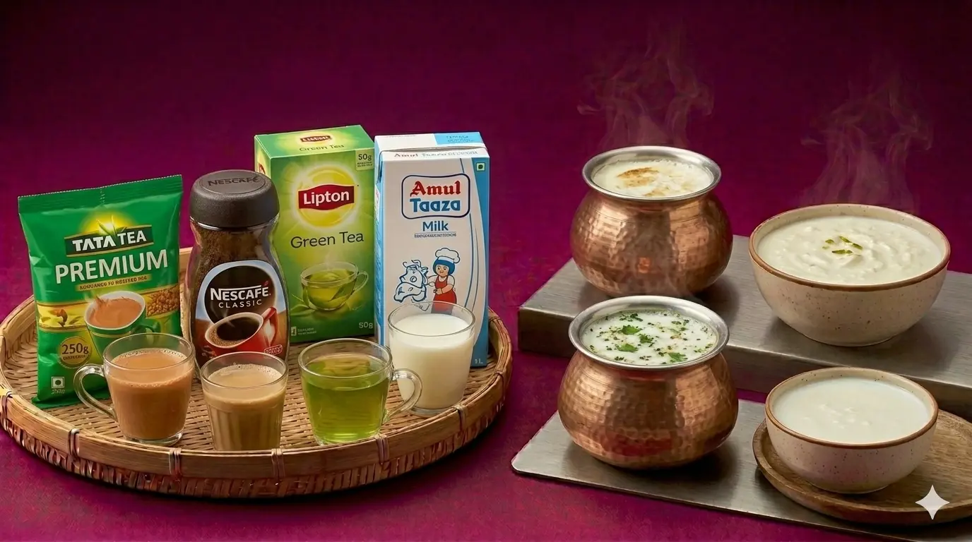 પીણાં — Pivanu (Beverages) saman list items
