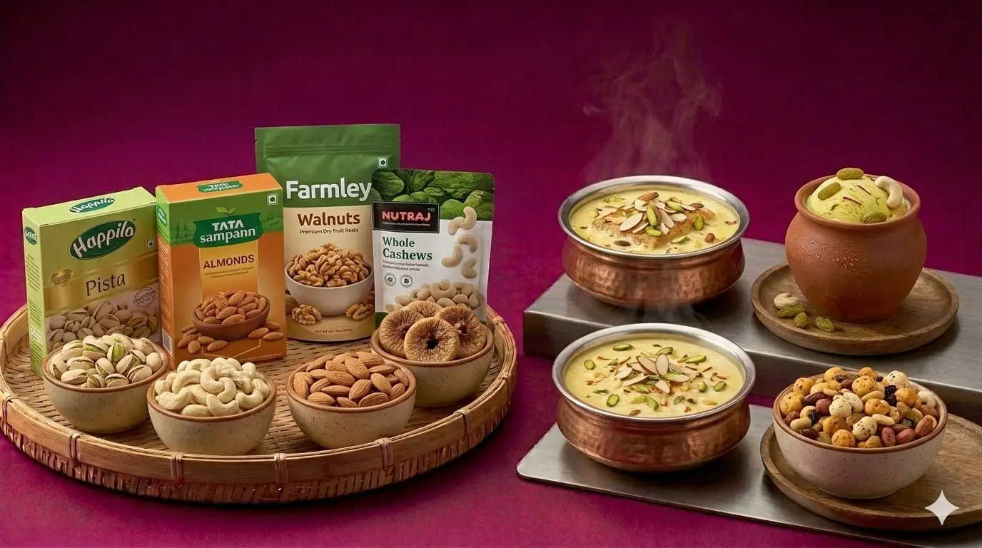સૂકોમેવો — Sukhomeva (Dry Fruits) saman list items