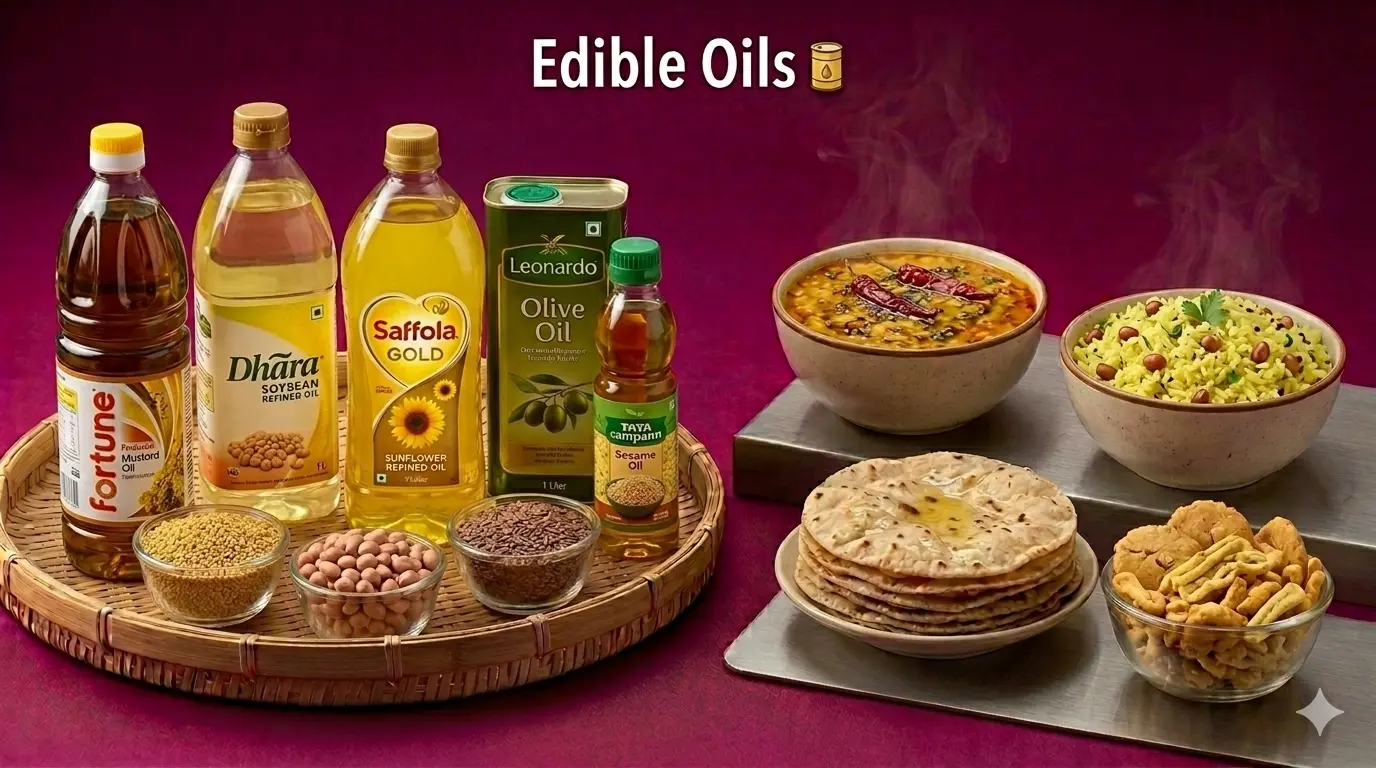 ખાદ્ય તેલ — Khadu Tel (Edible Oils & Ghee) saman list items
