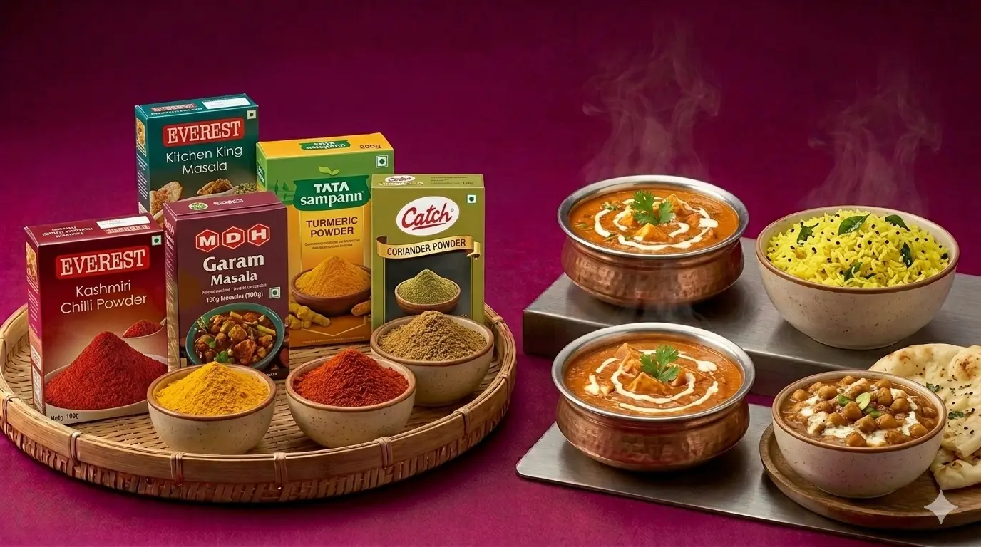 મસાલા પાઉડર — Masala Paudar saman list items