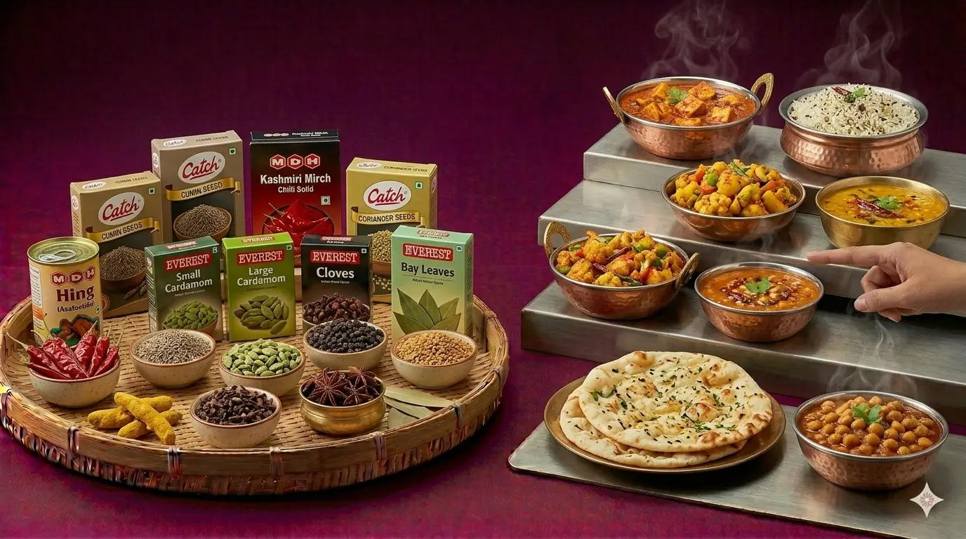 આખા મસાલા — Aakhaa Masala saman list items