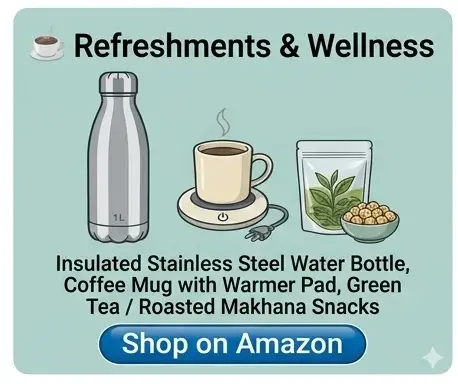 Refreshments & Wellness saman list items