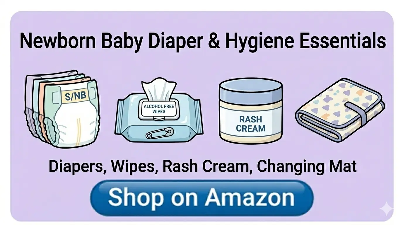 Diaper & Hygiene — डायपर और साफ़-सफ़ाई Saman List Diaper & Hygiene — डायपर और साफ़-सफ़ाई saman list items
