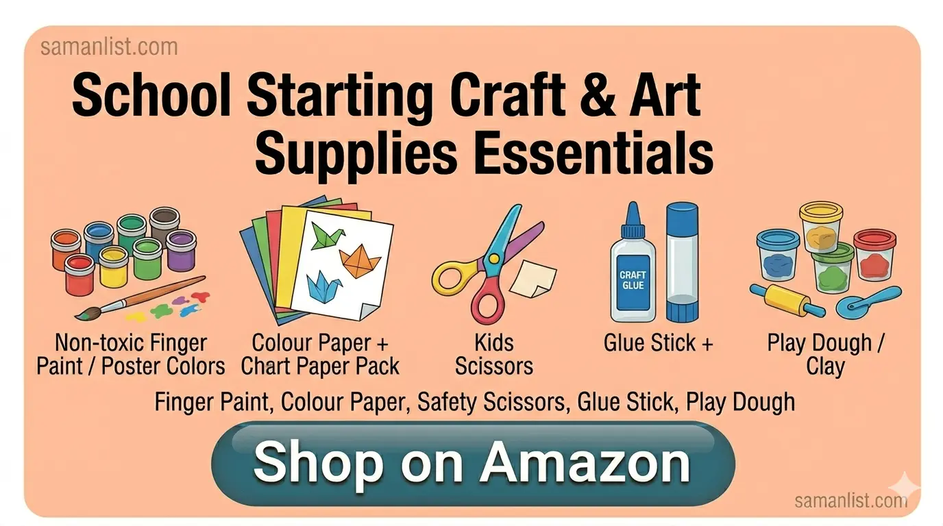 Craft & Art Supplies — क्राफ्ट और आर्ट का सामान Saman List Craft & Art Supplies — क्राफ्ट और आर्ट का सामान saman list items