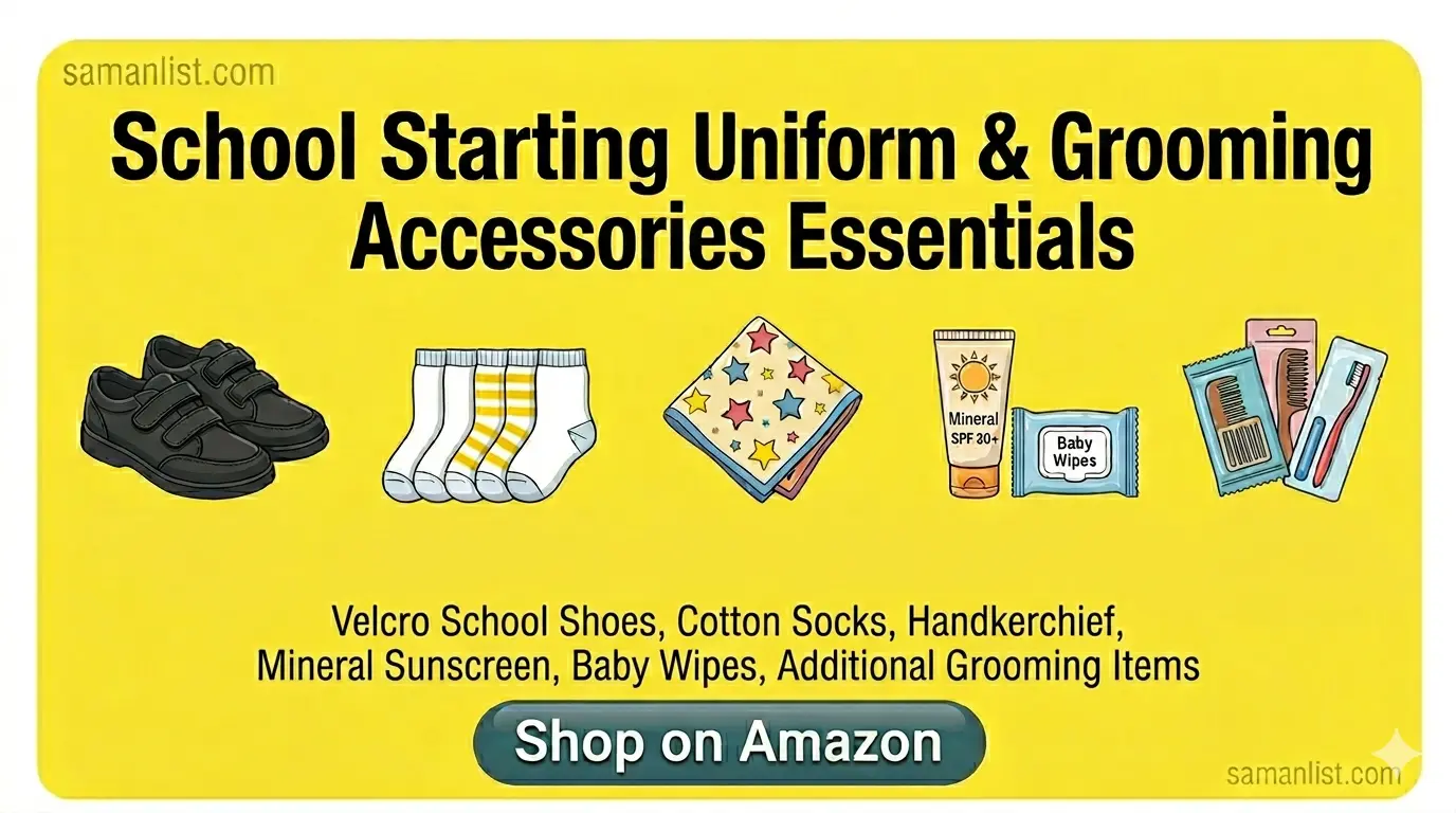 Uniform & Grooming Accessories — यूनिफॉर्म और साफ़-सफ़ाई का सामान Saman List Uniform & Grooming Accessories — यूनिफॉर्म और साफ़-सफ़ाई का सामान saman list items