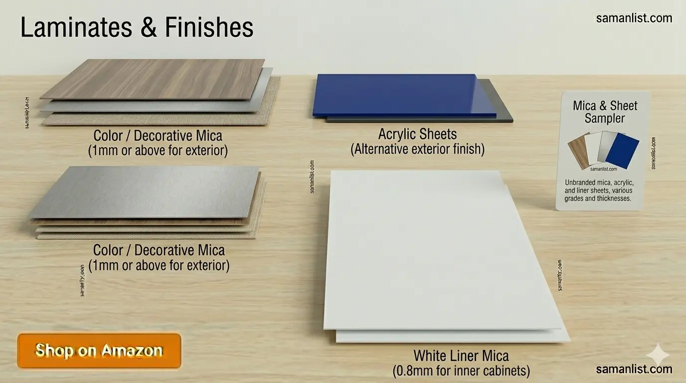 Laminates & Finishes saman list items