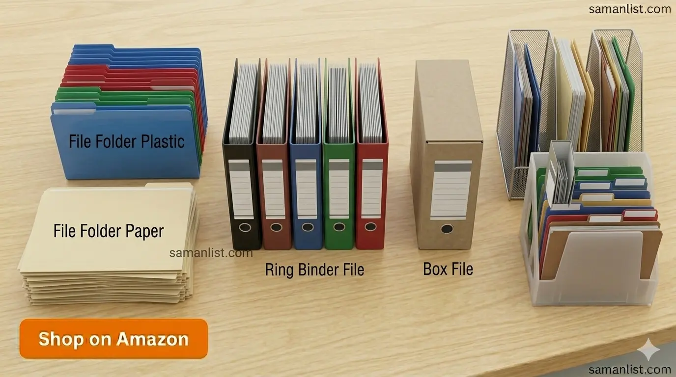 फाइल और फोल्डर (Files & Folders) saman list items
