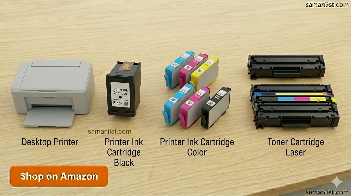 प्रिंटर सामान (Printer Supplies) saman list items